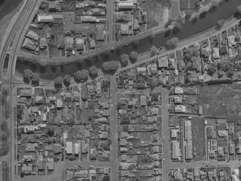 40 Hanmer Street from the air, 1970-1974