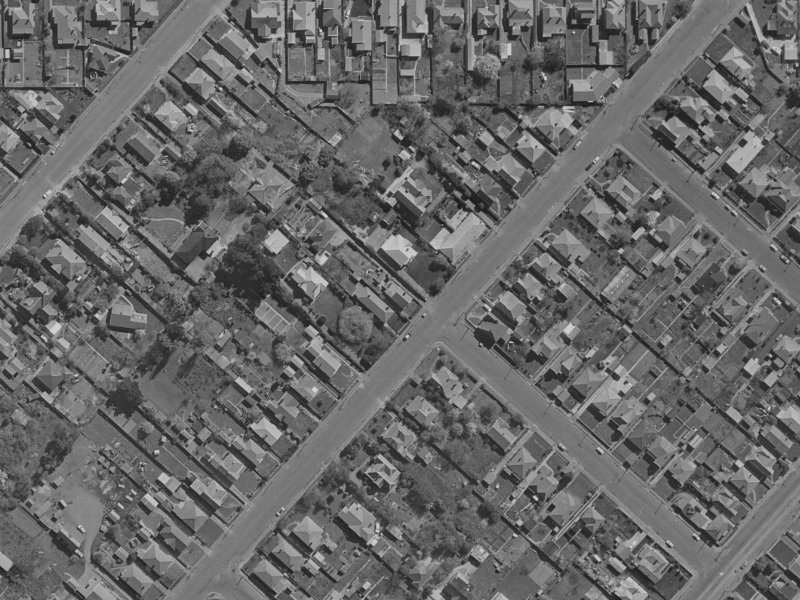153 Tancred Street from the air, 1970-1974