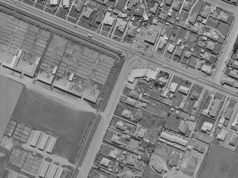 212A Racecourse Road from the air, 1970-1974