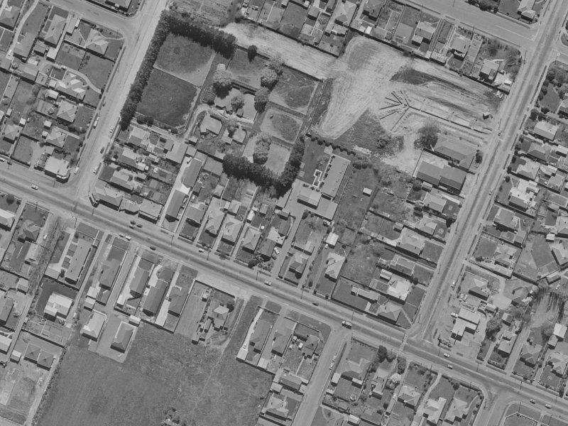 170B Yaldhurst Road from the air, 1970-1974