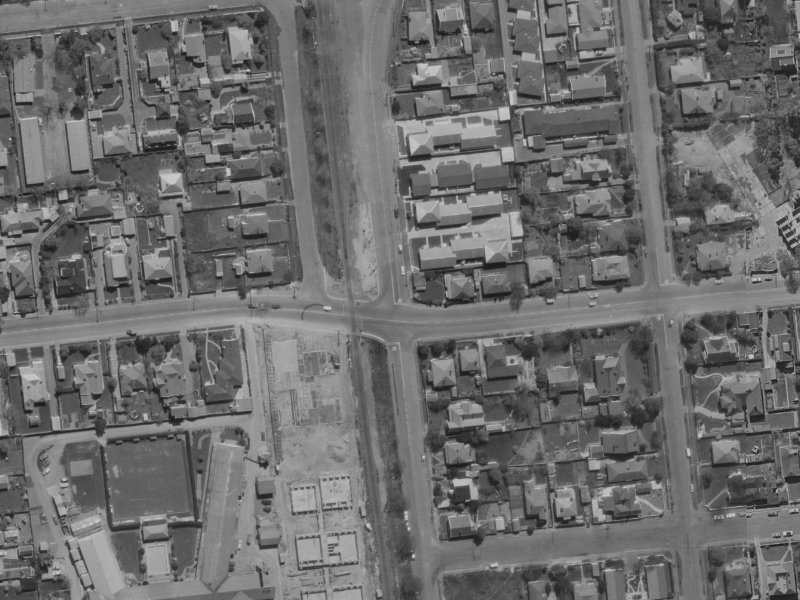 24 Mona Vale Avenue from the air, 1970-1974
