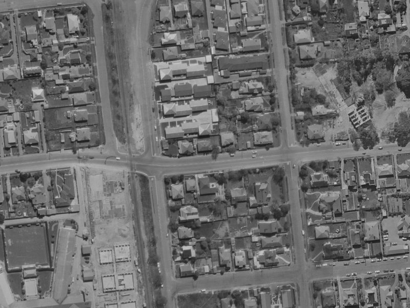 20 Kilmarnock Street from the air, 1970-1974