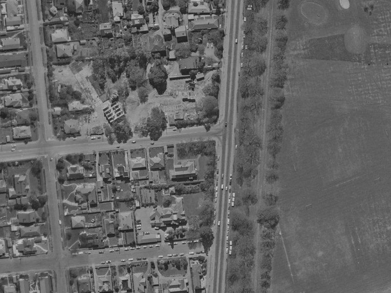 7 Kilmarnock Street from the air, 1970-1974
