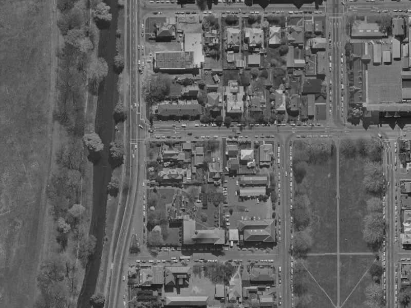 8 Kilmore Street from the air, 1970-1974