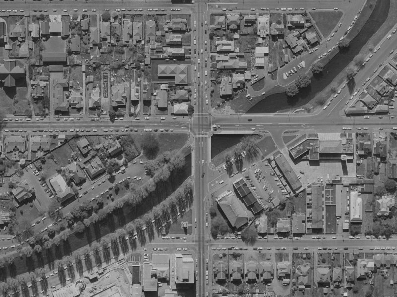 310 Madras Street from the air, 1970-1974