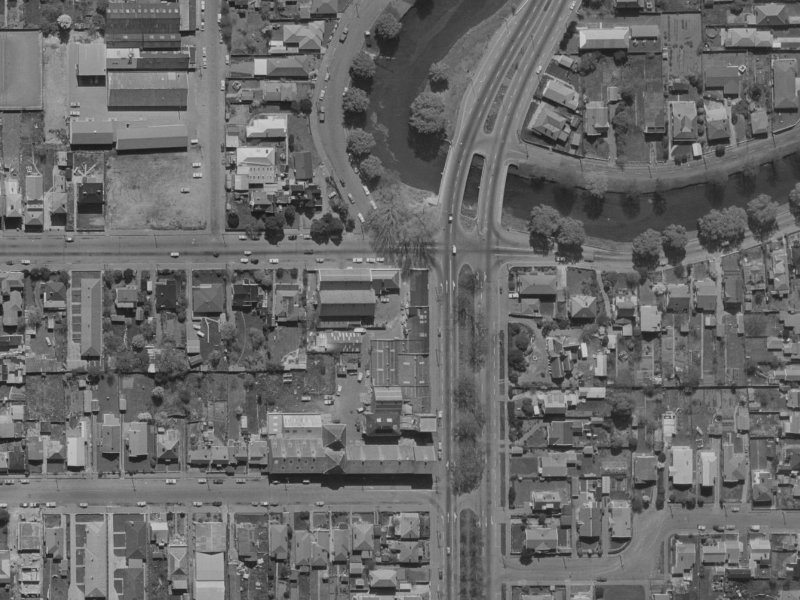 231 Fitzgerald Avenue from the air, 1970-1974