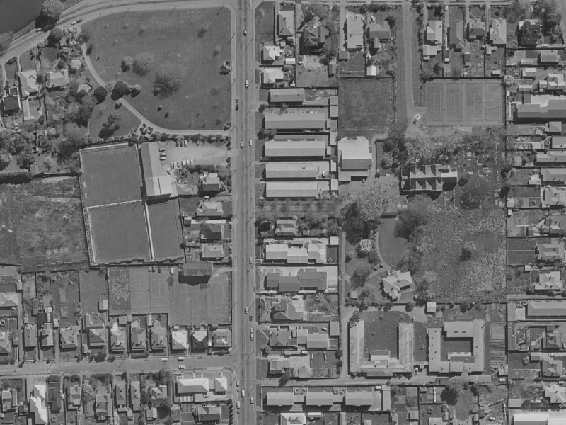 166 Stanmore Road from the air, 1970-1974