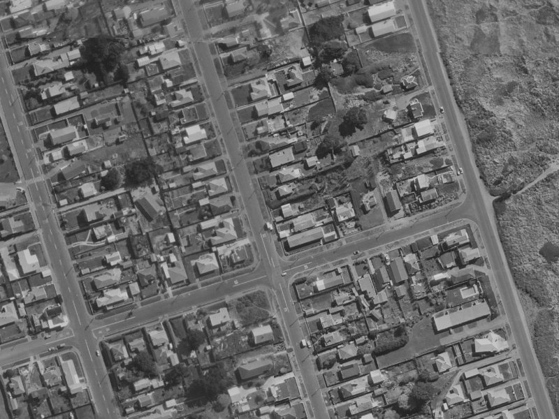 191 Pine Avenue from the air, 1970-1974