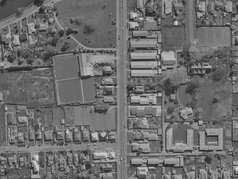 163 Stanmore Road from the air, 1970-1974