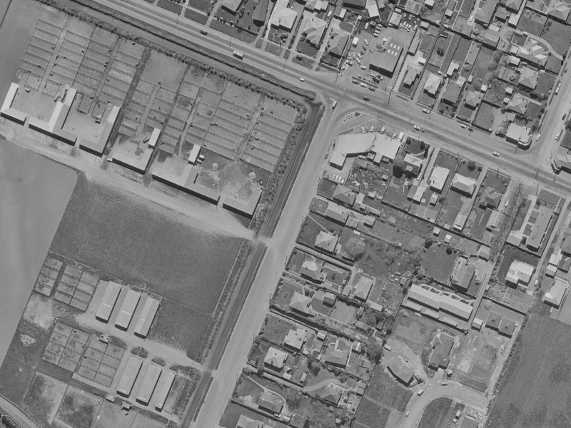 210B Racecourse Road from the air, 1970-1974