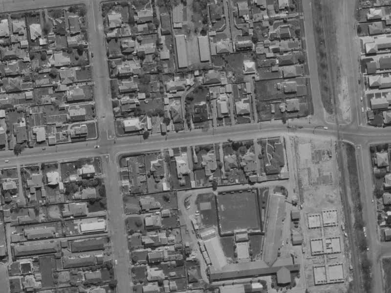39A Kilmarnock Street from the air, 1970-1974