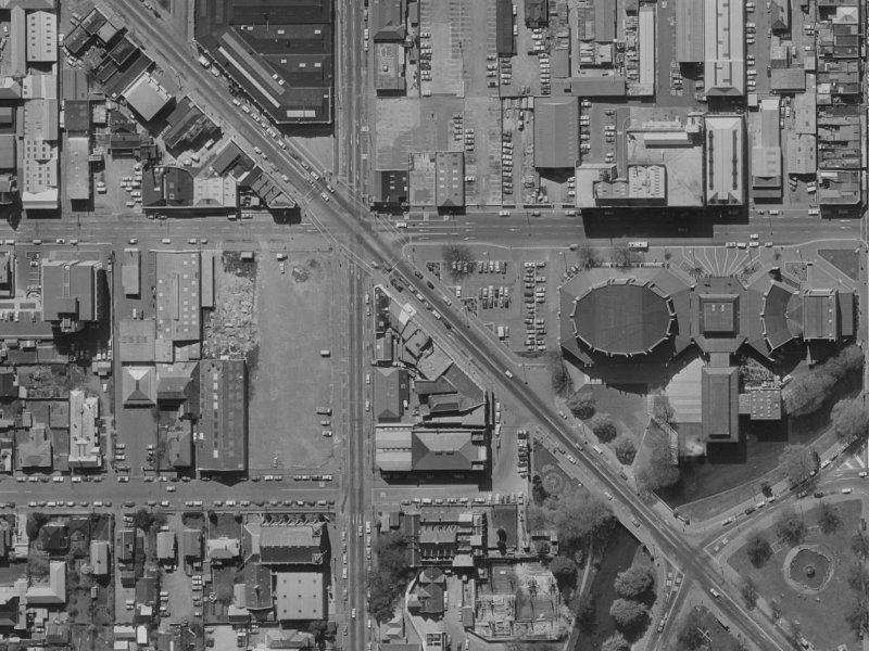 90 Kilmore Street from the air, 1970-1974