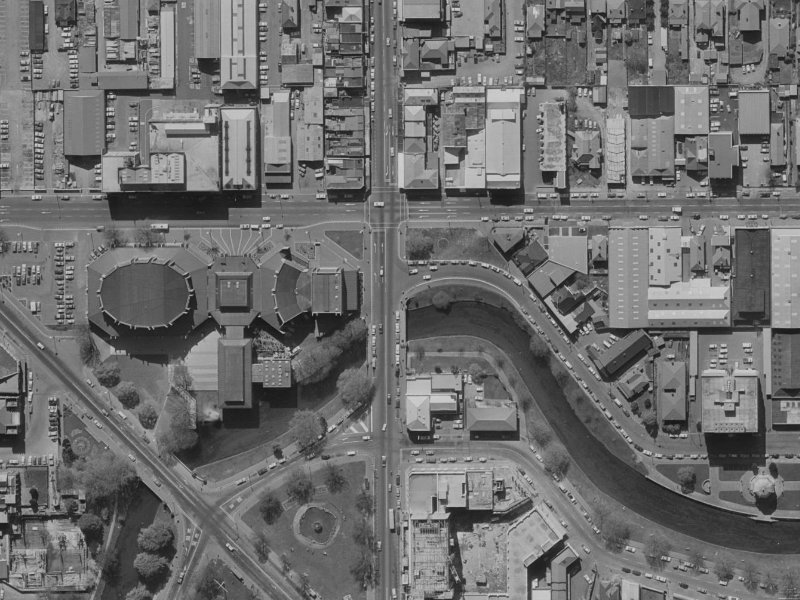 796 Colombo Street from the air, 1970-1974