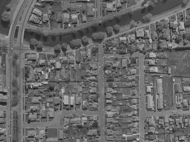 35 Hanmer Street from the air, 1970-1974