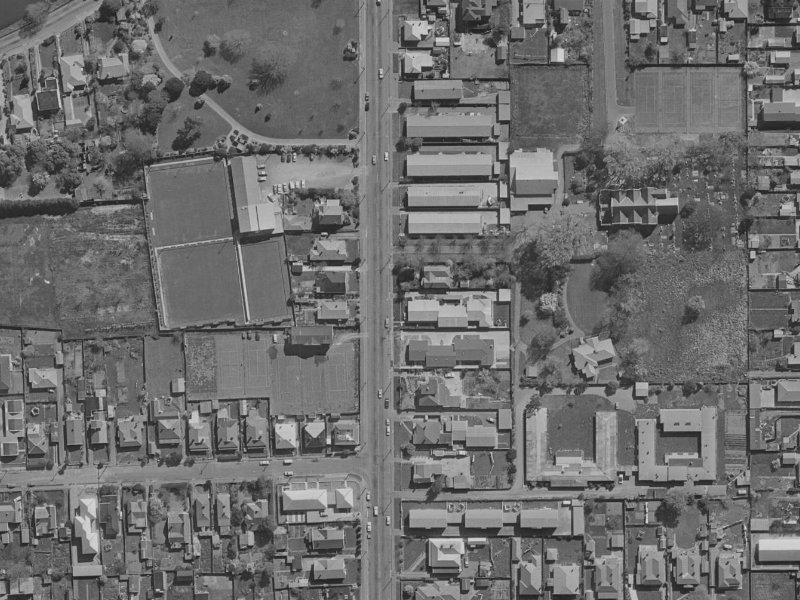 162 Stanmore Road from the air, 1970-1974