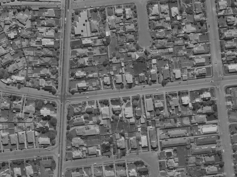 60 Kilmarnock Street from the air, 1970-1974