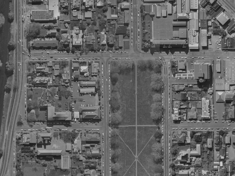 25-31 Cranmer Square from the air, 1970-1974