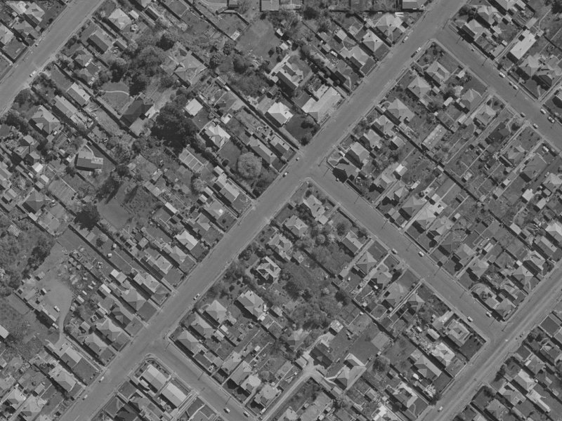 140 Tancred Street from the air, 1970-1974