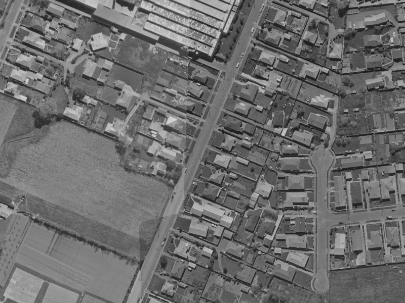 48 Peer Street from the air, 1970-1974