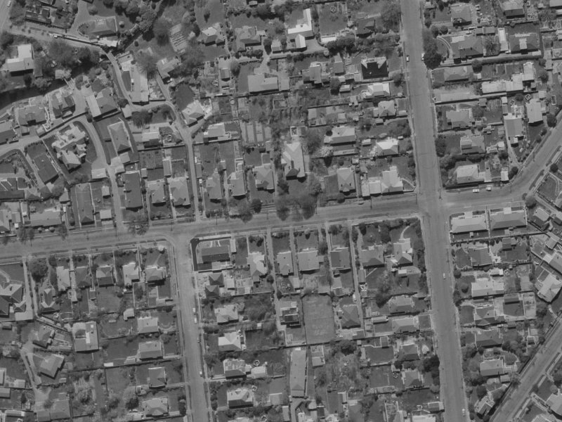 80 Hinau Street from the air, 1970-1974