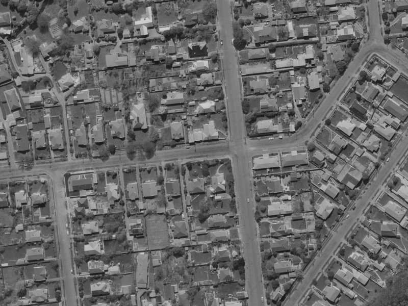 69 Hinau Street from the air, 1970-1974