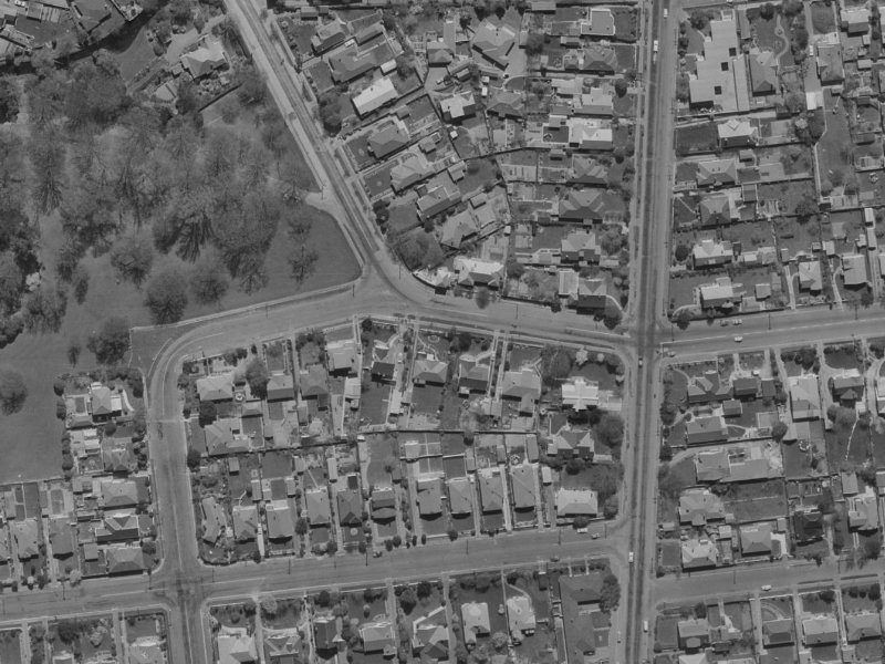 Kahu Road from the air, 1970-1974