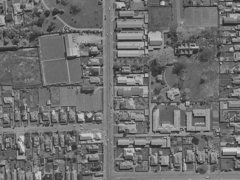 158 Stanmore Road from the air, 1970-1974