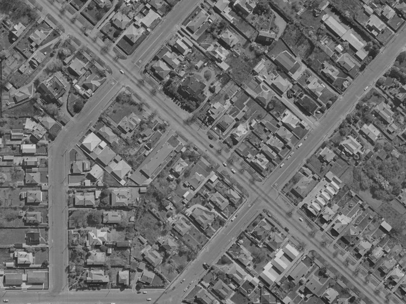 62 Linwood Avenue from the air, 1970-1974