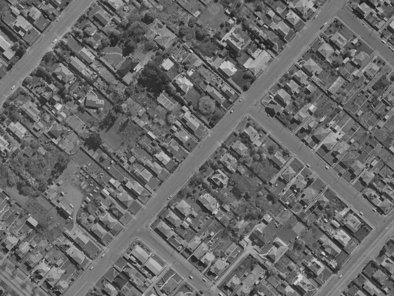 141 Tancred Street from the air, 1970-1974