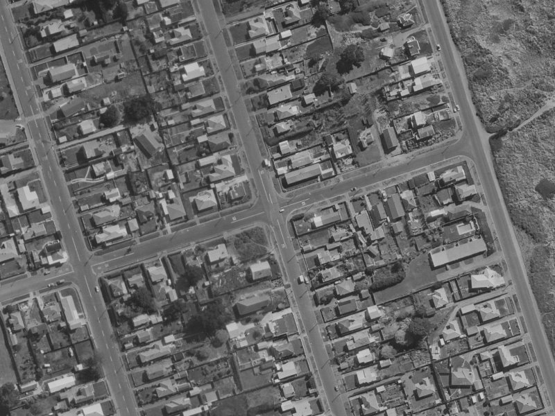 193 Pine Avenue from the air, 1970-1974