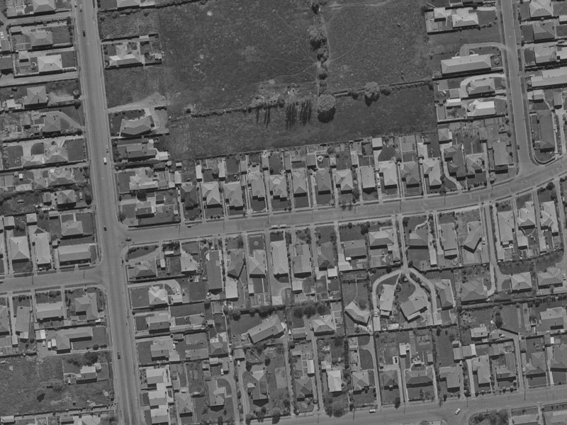 48 Rountree Street from the air, 1970-1974