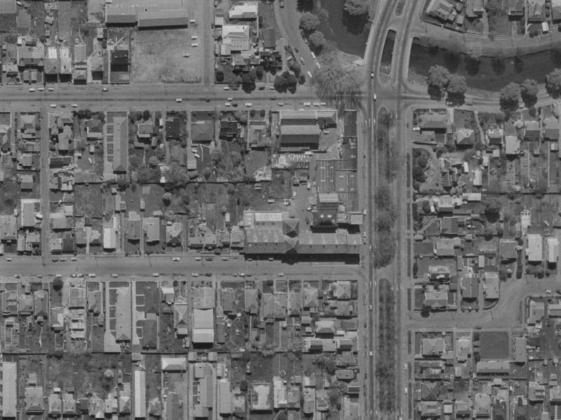 282 Kilmore Street from the air, 1970-1974