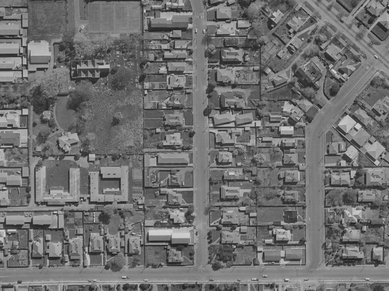 24 Trent Street from the air, 1970-1974