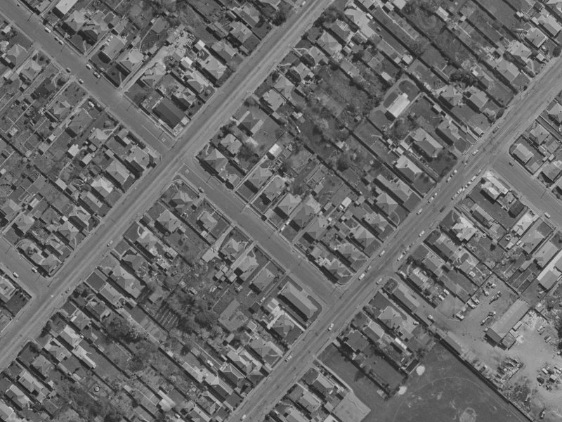 47 Surrey Street from the air, 1970-1974