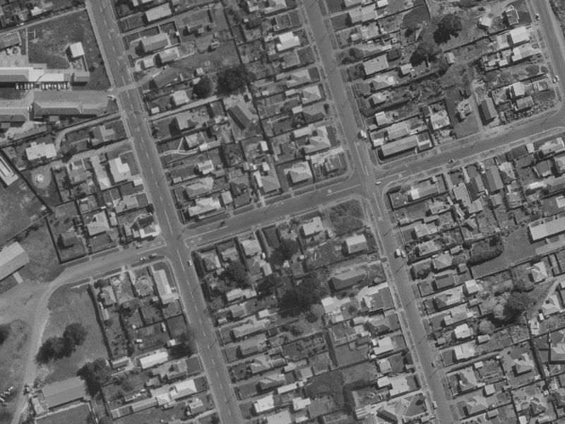 41 Beatty Street from the air, 1970-1974