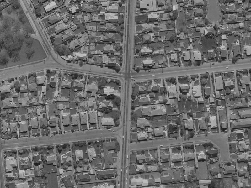 Straven Road from the air, 1970-1974