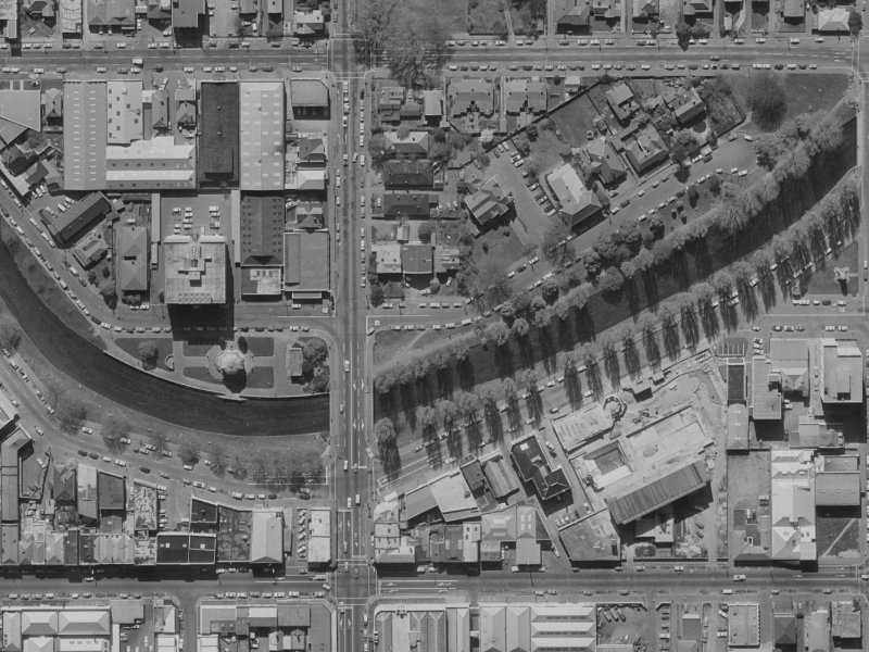 255 Cambridge Terrace from the air, 1970-1974