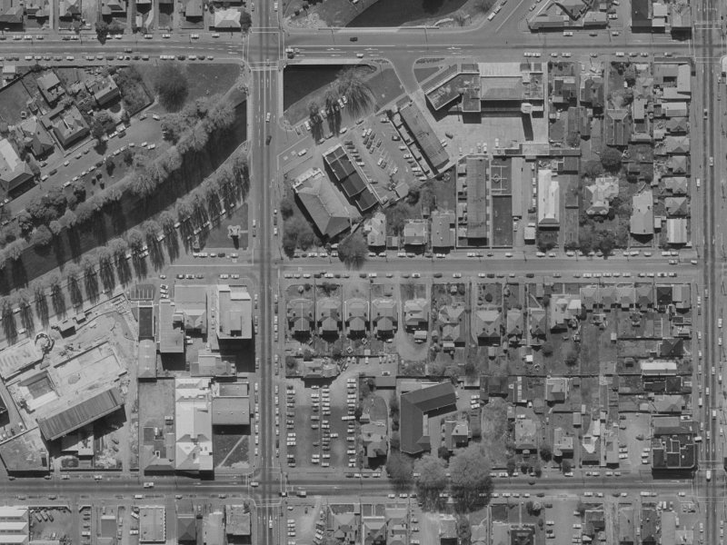 96 Chester Street East from the air, 1970-1974