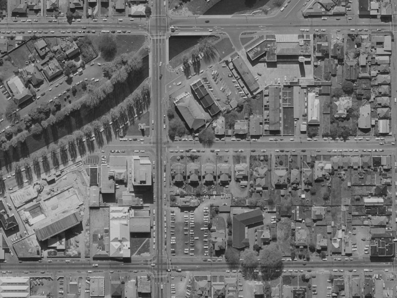 102 Chester Street East from the air, 1970-1974