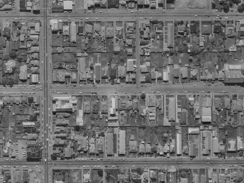 154 Chester Street East from the air, 1970-1974