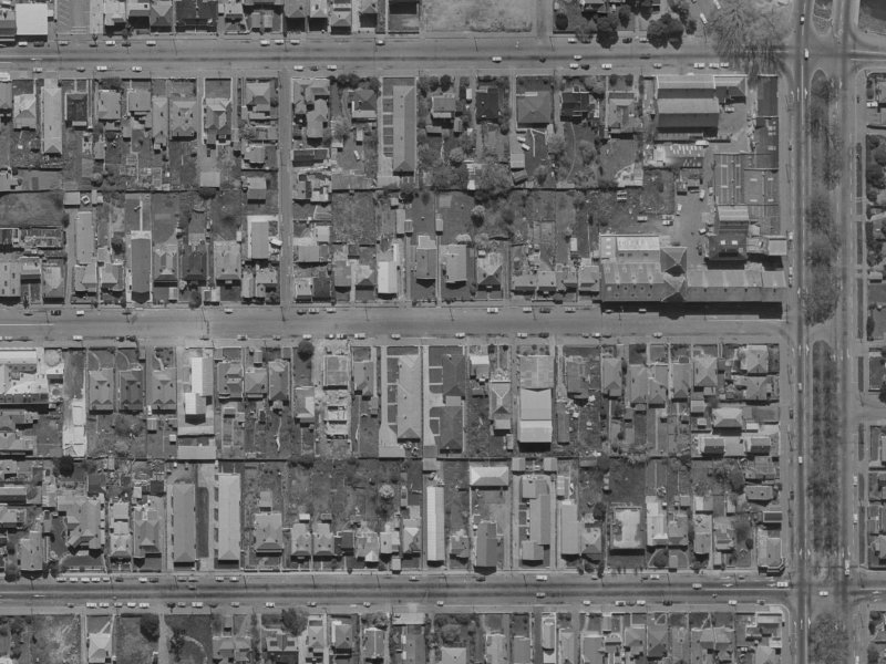 172 Chester Street East from the air, 1970-1974