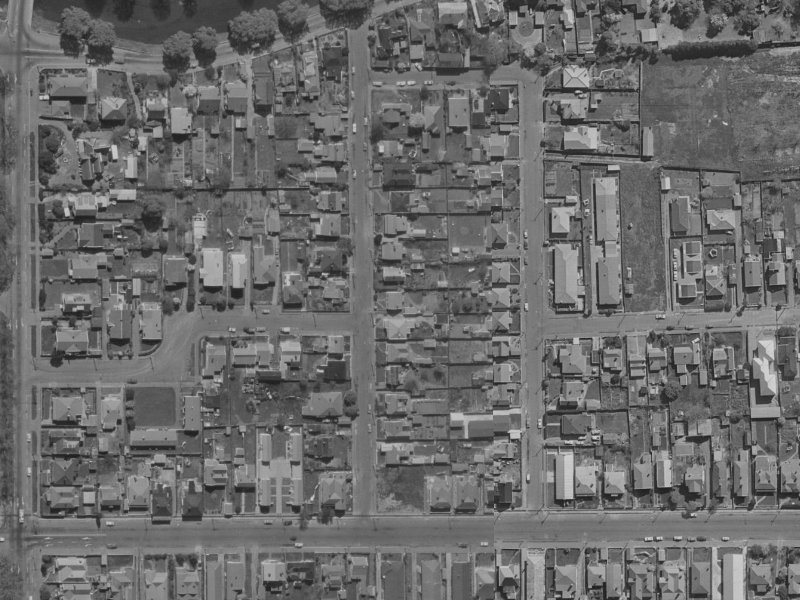 22 Hanmer Street from the air, 1970-1974