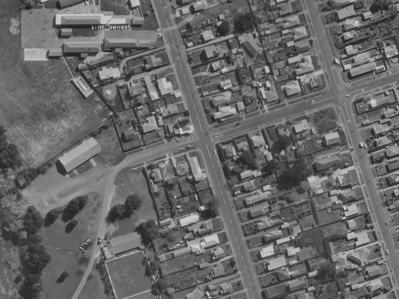 65 Beatty Street from the air, 1970-1974