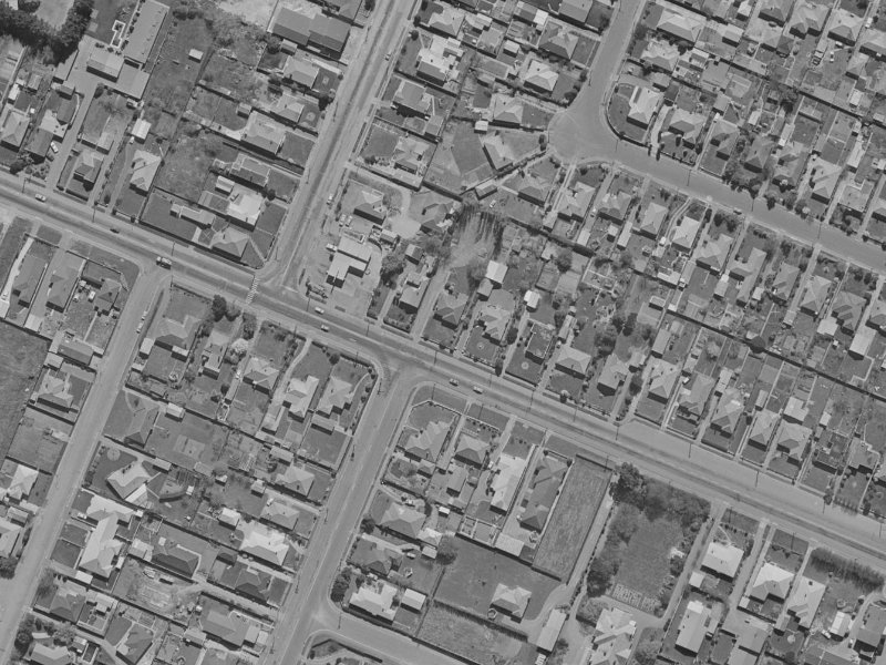 145 Yaldhurst Road from the air, 1970-1974