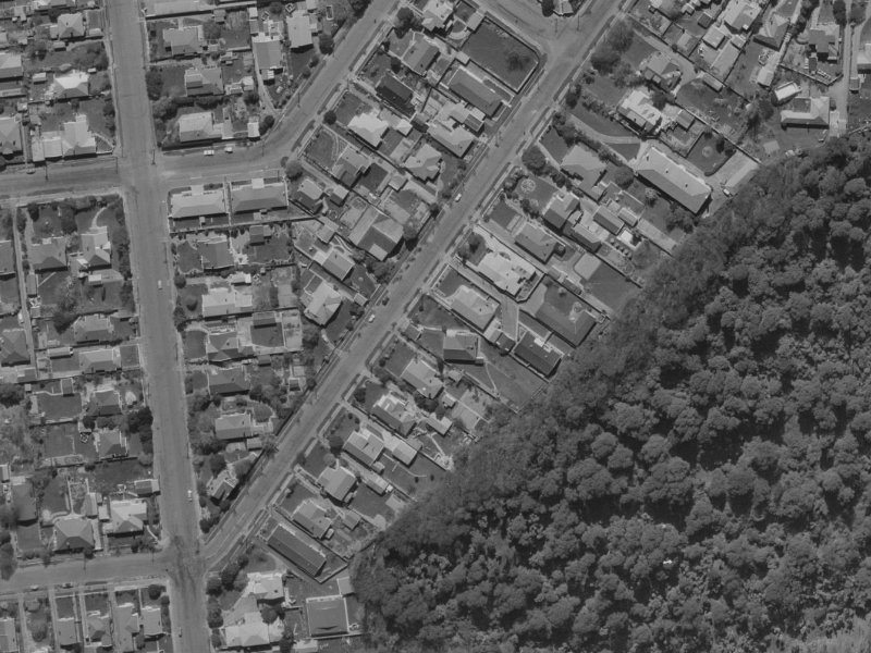 89 Totara Street from the air, 1970-1974