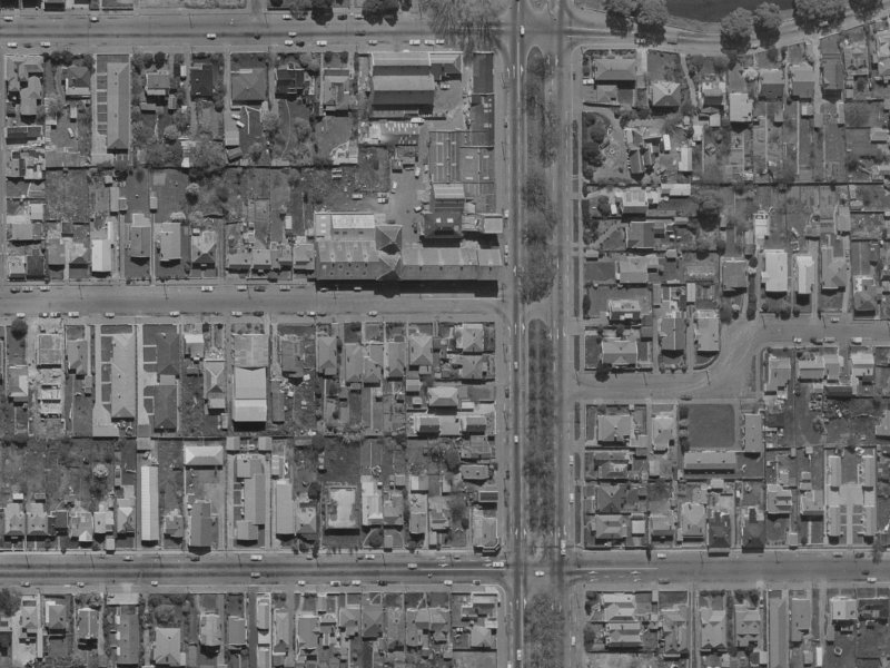 198 Chester Street East from the air, 1970-1974