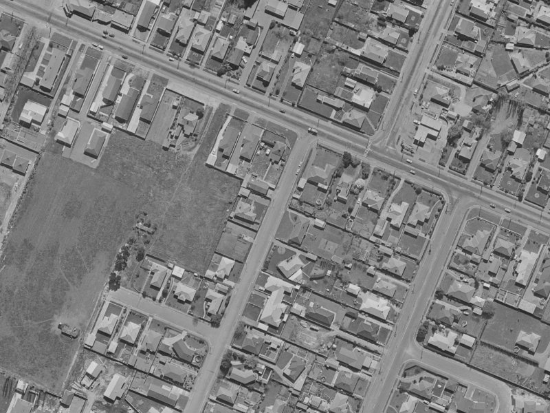 3A Bucknell Street from the air, 1970-1974