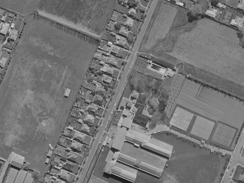 25A Brodie Street from the air, 1970-1974
