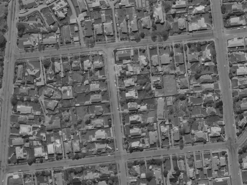28 Konini Street from the air, 1970-1974
