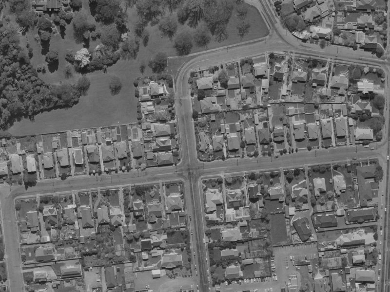 20 Rata Street from the air, 1970-1974